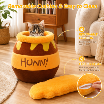 HoneyHide™ Cozy Cat Cave Bed 🐾