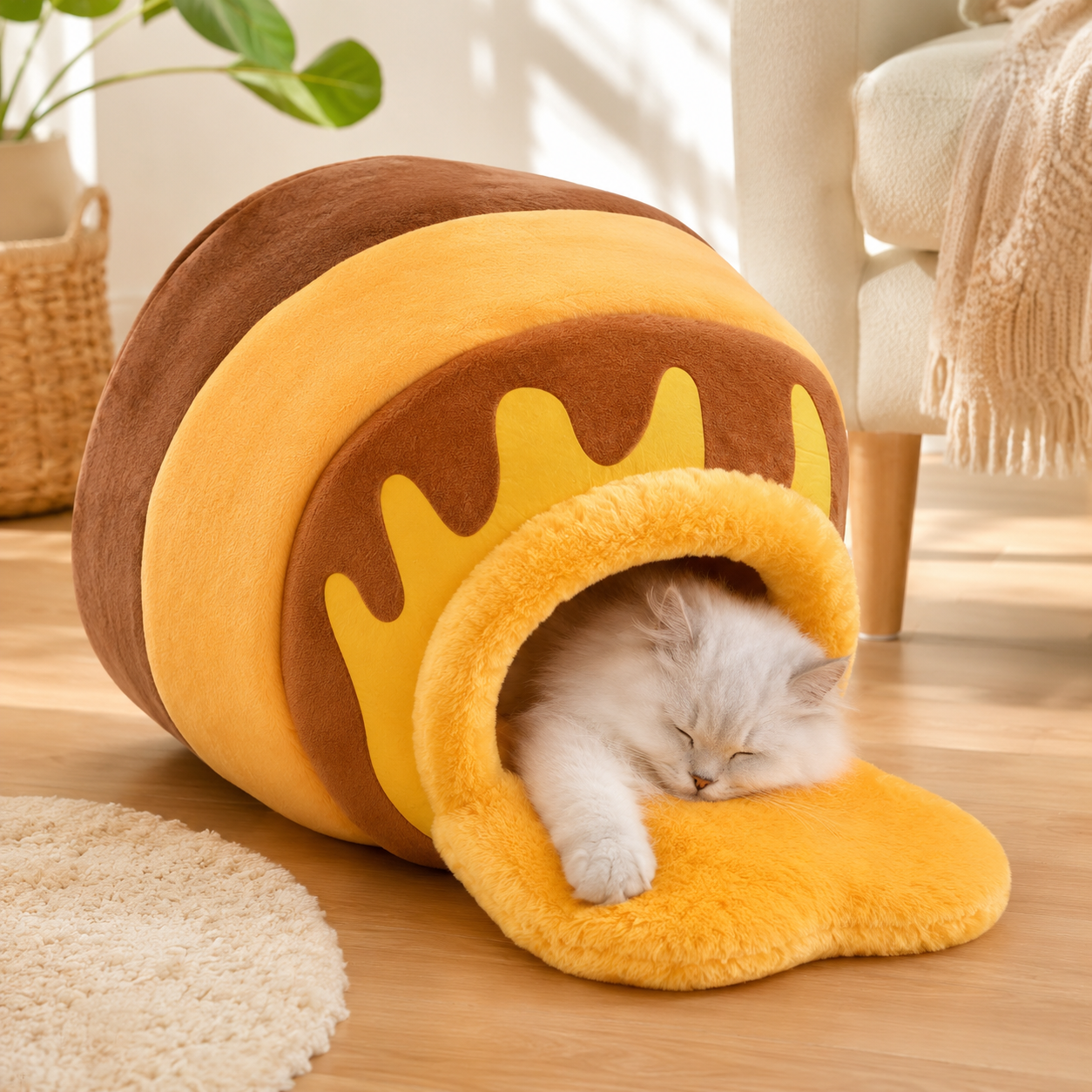 HoneyHide™ Cozy Cat Cave Bed 🐾