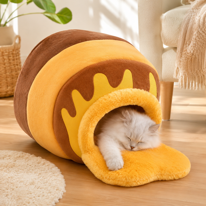 HoneyHide™ Cozy Cat Cave Bed 🐾